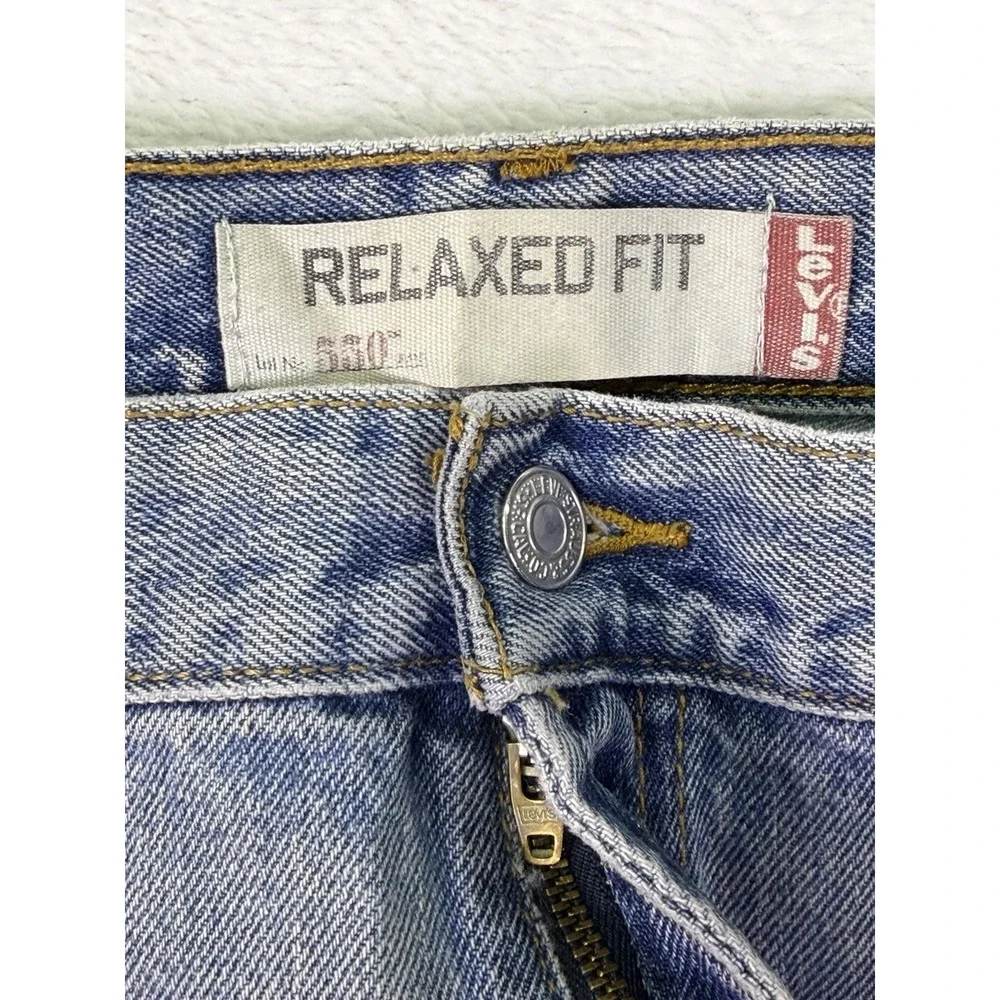 Levis 550 Jeans Mens 40x32** Blue‎ Straight Relaxed Light Wash American Workwear